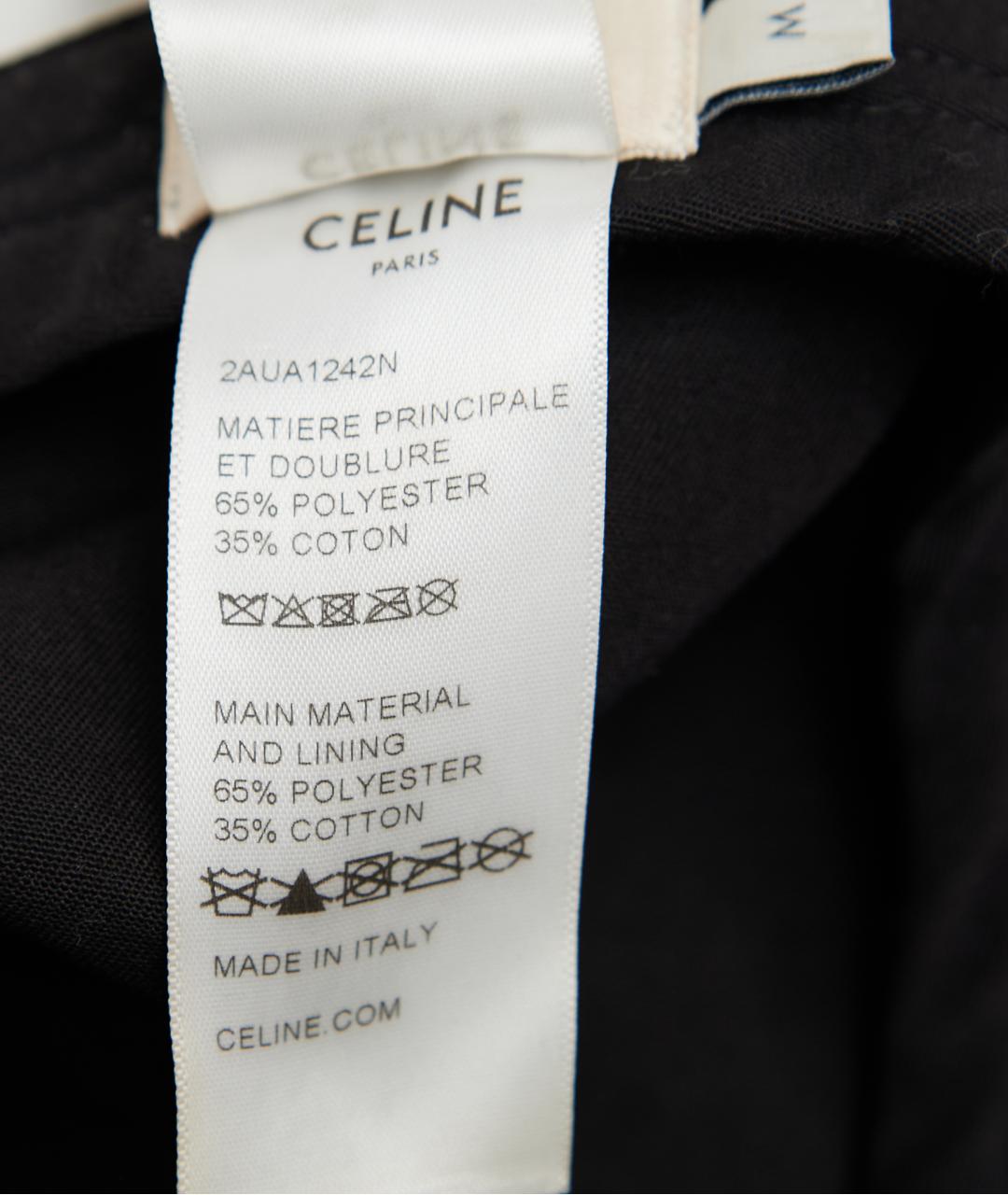 CELINE Черная хлопковая кепка, фото 5