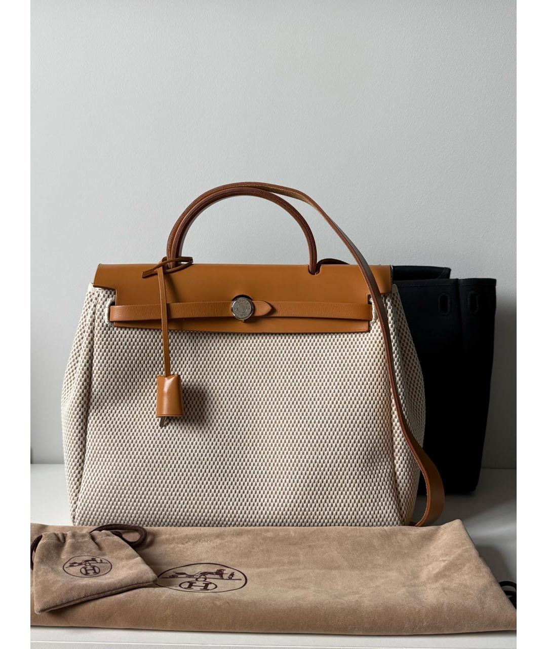 HERMES Коричневая сумка тоут, фото 9