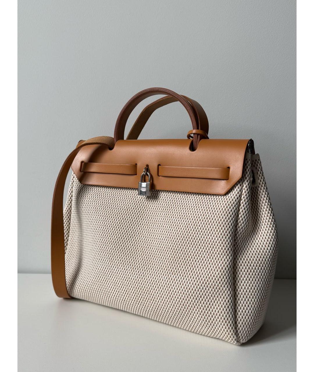 HERMES Коричневая сумка тоут, фото 3