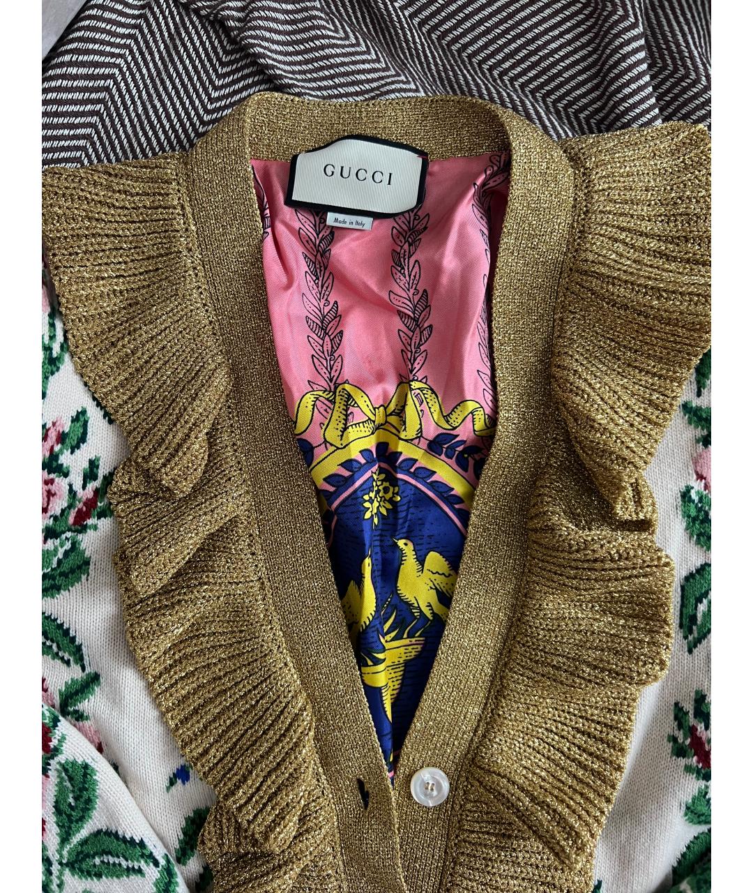 GUCCI Бежевый шерстяной костюм с юбками, фото 4