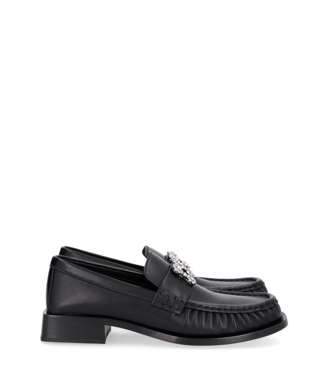ROGER VIVIER Черные кожаные лоферы, фото 1