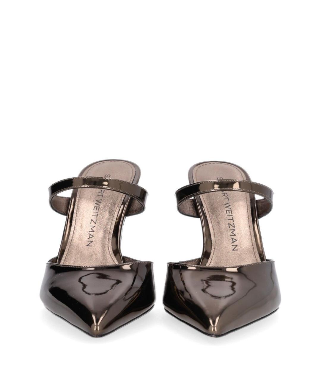 STUART WEITZMAN Коричневые кожаные туфли, фото 5