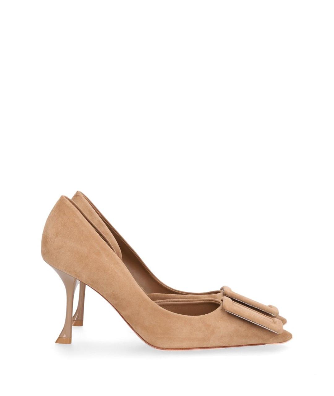 ROGER VIVIER Бежевые кожаные туфли, фото 1