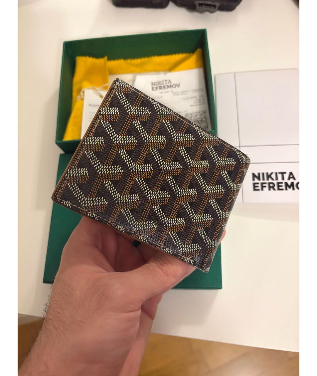 GOYARD Черный кошелек, фото 5