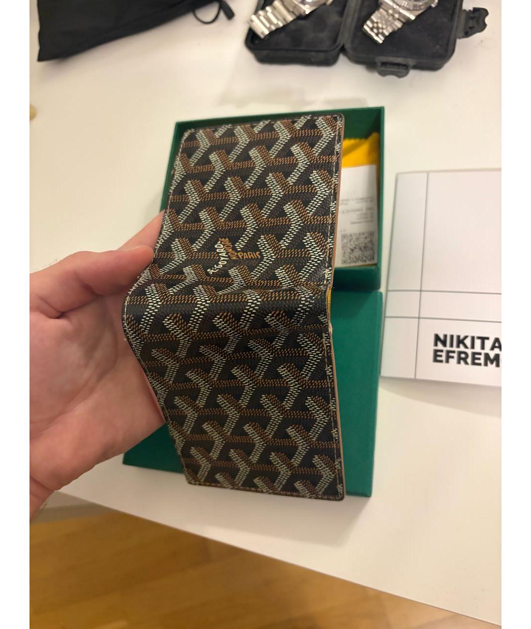 GOYARD Черный кошелек, фото 4