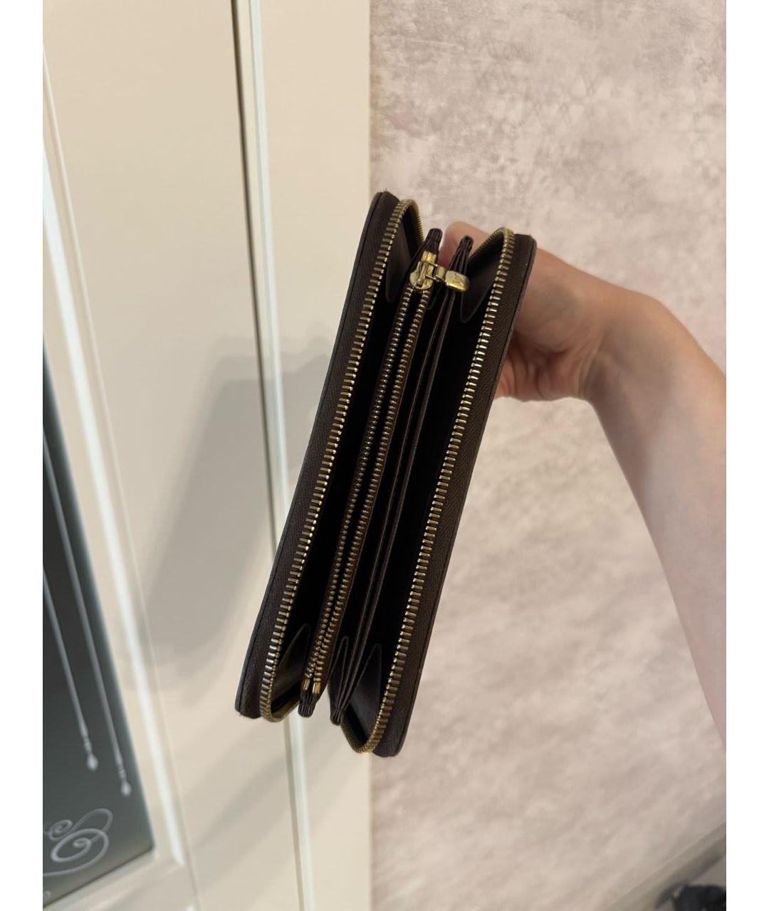 LOUIS VUITTON Коричневый кошелек, фото 4