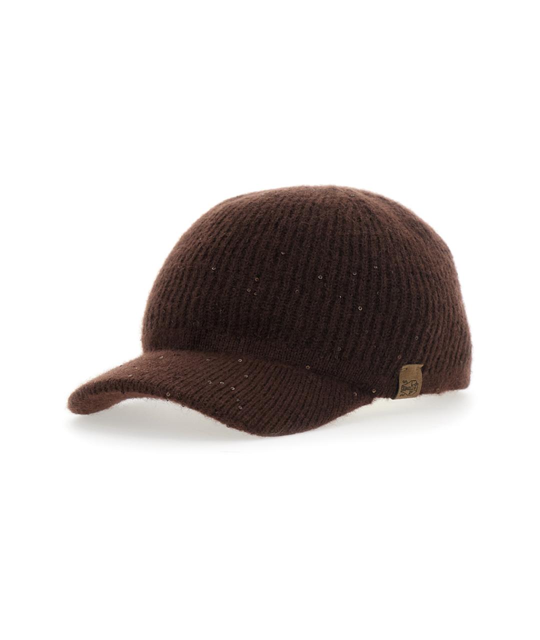 BRUNELLO CUCINELLI Коричневая шерстяная кепка, фото 1
