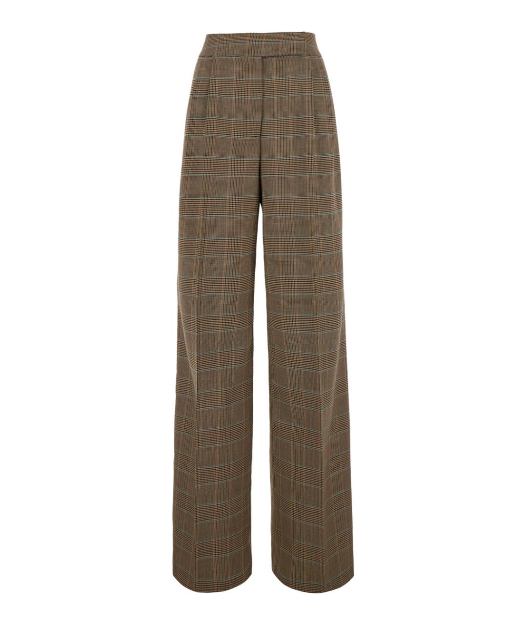 ETRO Бежевые шерстяные прямые брюки, фото 1