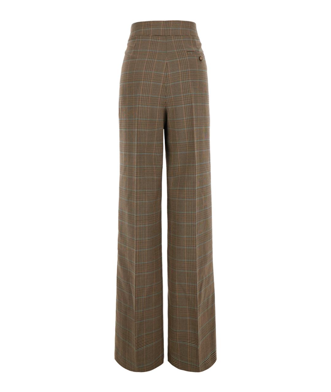 ETRO Бежевые шерстяные прямые брюки, фото 2
