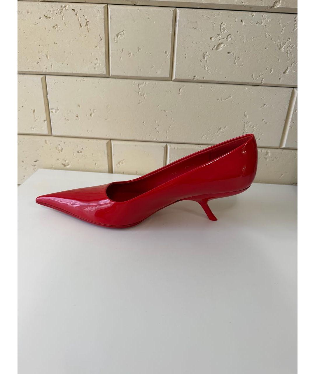 FERRAGAMO Красные туфли из лакированной кожи, фото 7