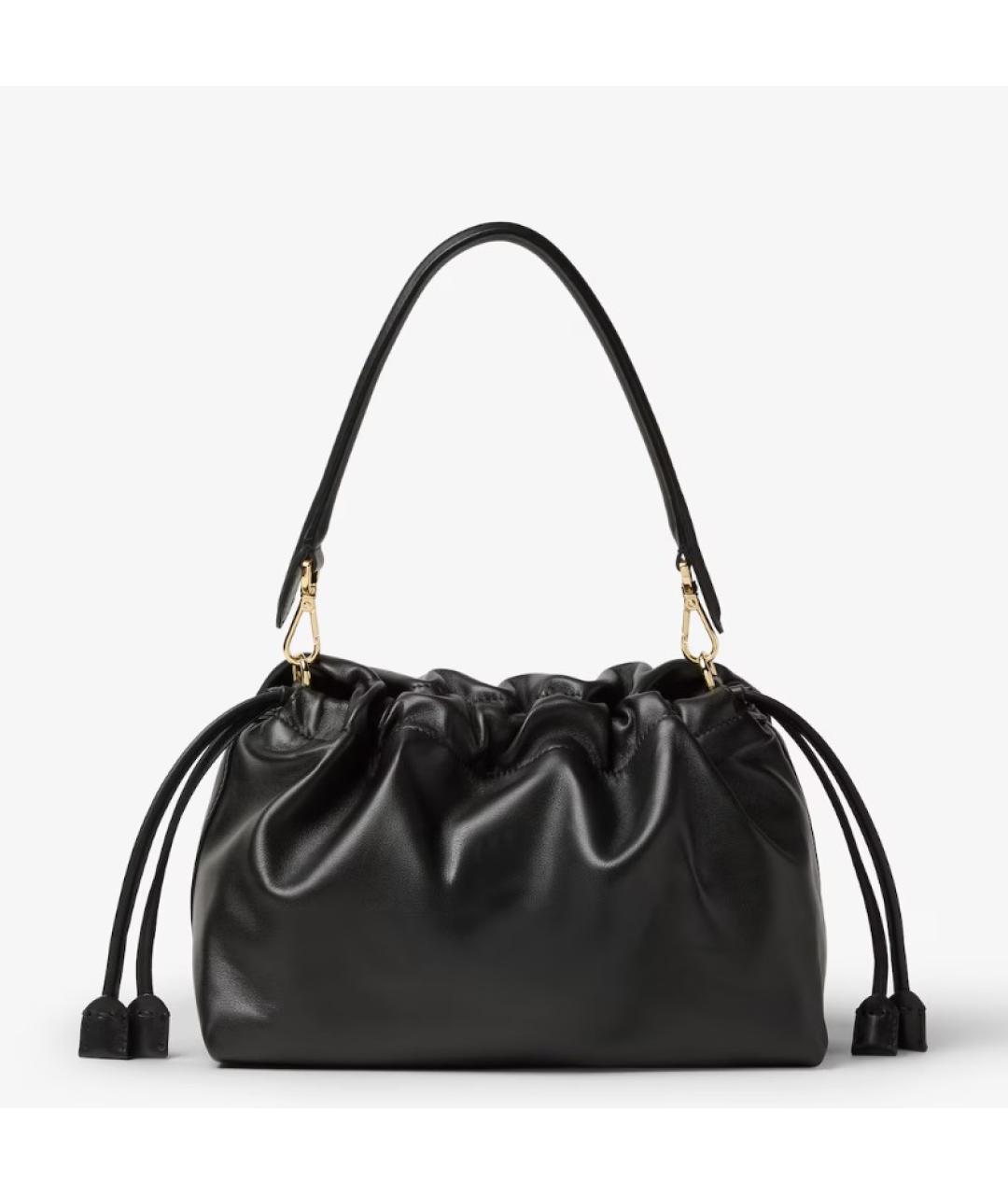 FENDI Черная кожаная сумка через плечо, фото 3