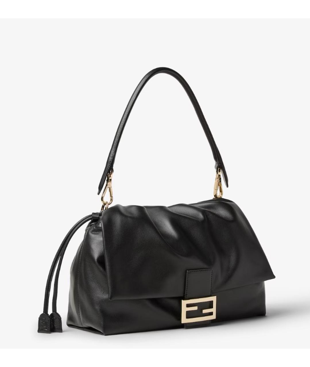 FENDI Черная кожаная сумка через плечо, фото 2
