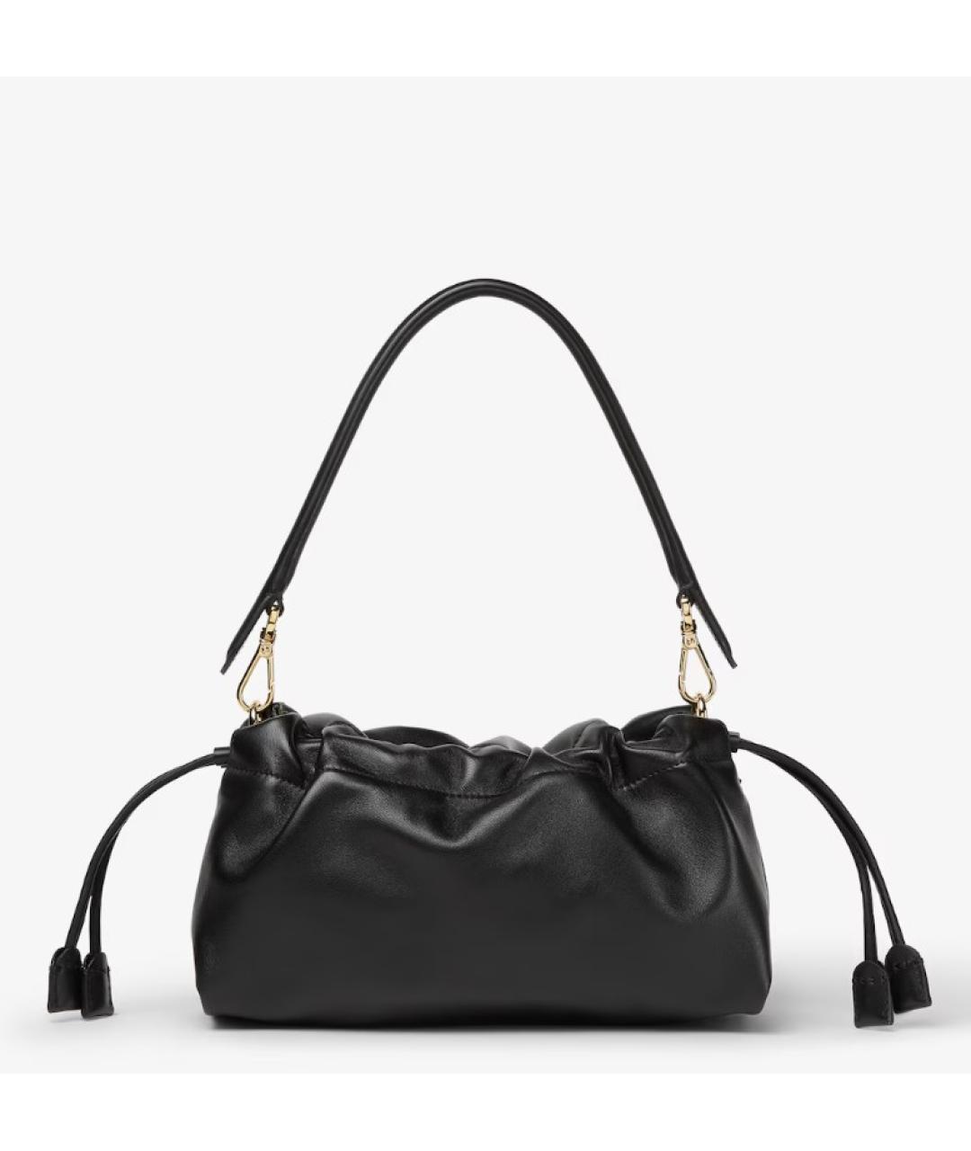 FENDI Черная кожаная сумка через плечо, фото 3