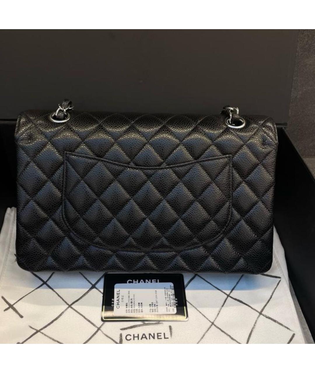 CHANEL Черная кожаная сумка через плечо, фото 3