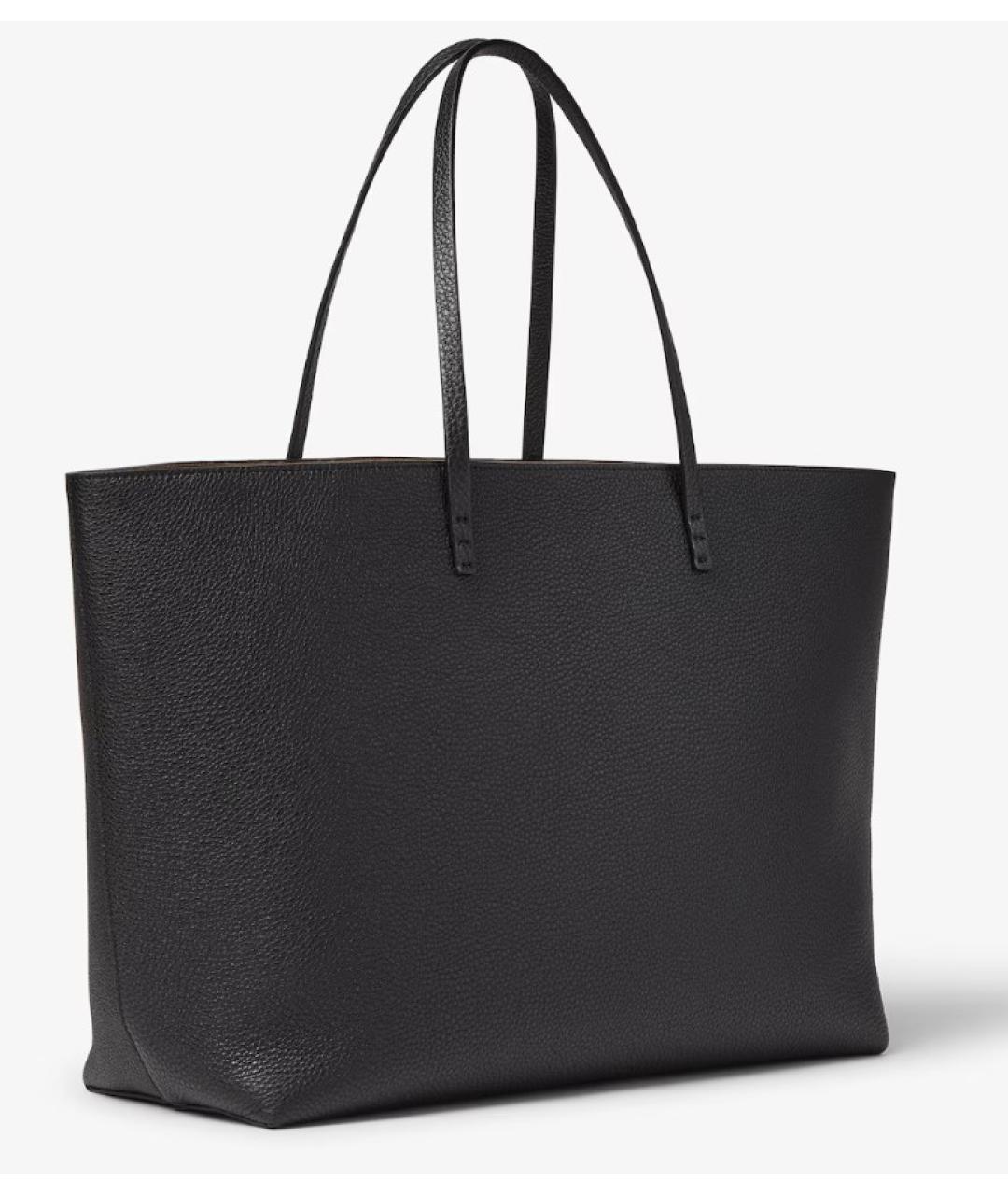 FENDI Черная кожаная сумка тоут, фото 2
