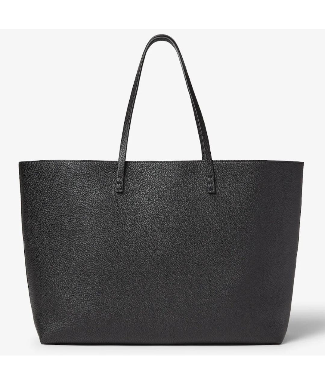 FENDI Черная кожаная сумка тоут, фото 3