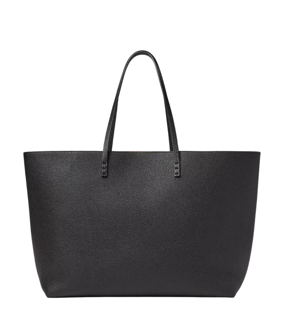 FENDI Черная кожаная сумка тоут, фото 1