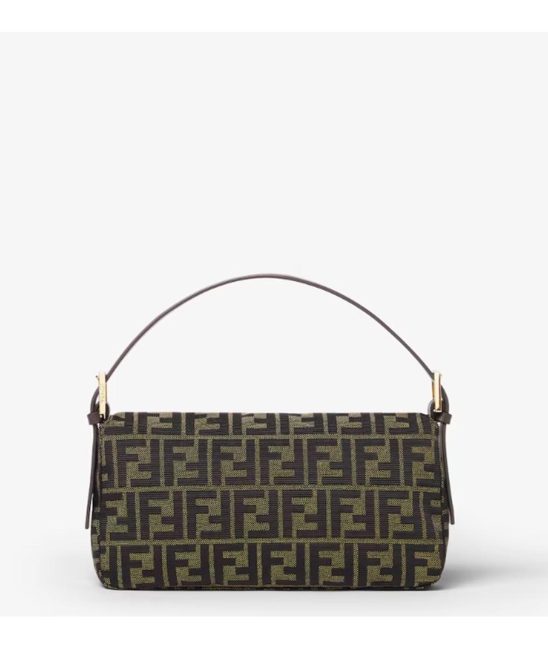FENDI Коричневая тканевая сумка через плечо, фото 3