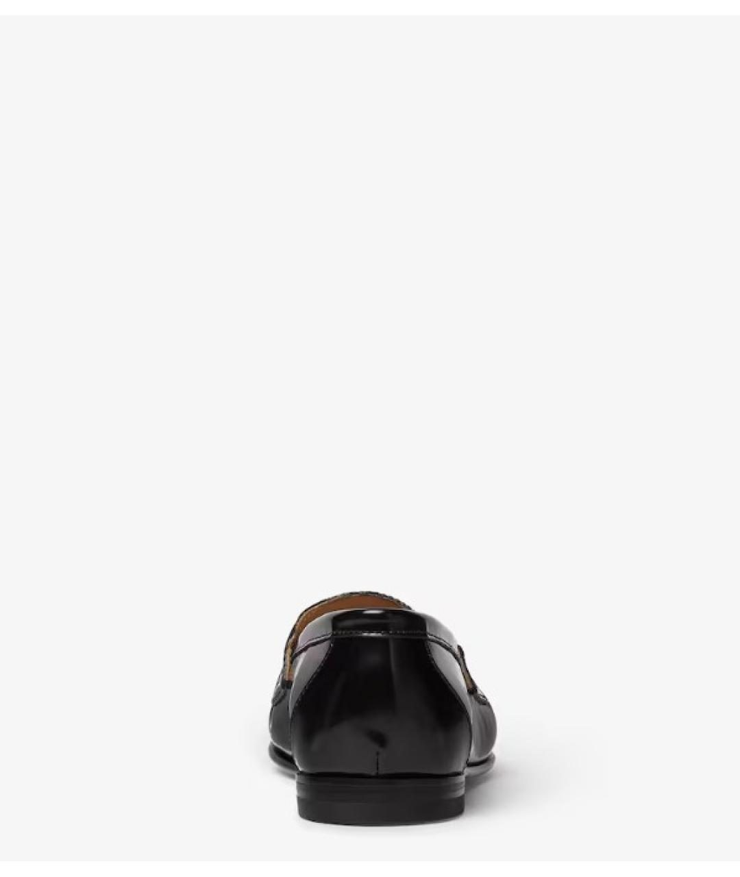 FENDI Черные кожаные лоферы, фото 3