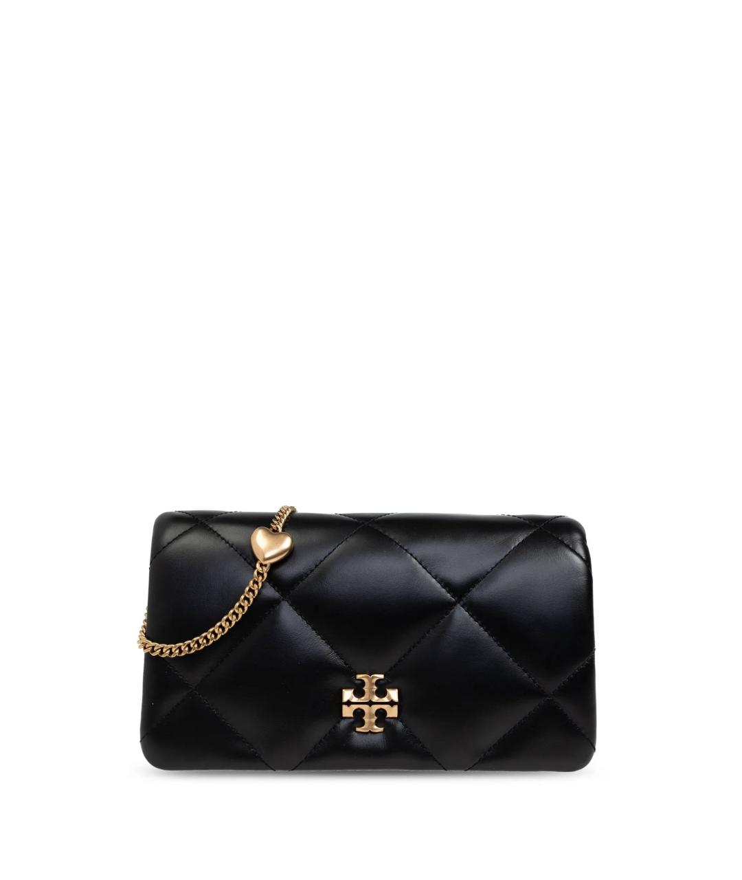 TORY BURCH Черная кожаная сумка через плечо, фото 1