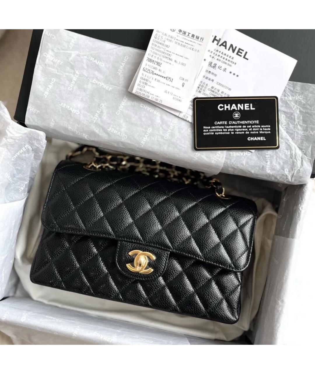 CHANEL Черная кожаная сумка тоут, фото 2