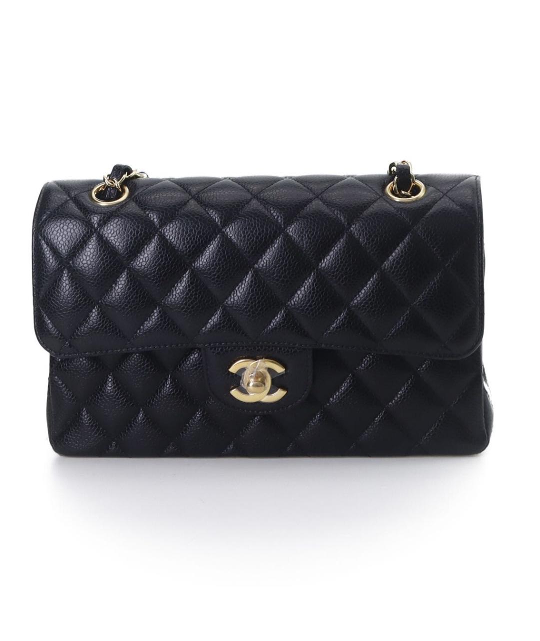 CHANEL Черная кожаная сумка тоут, фото 9