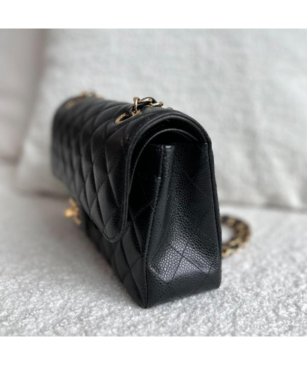 CHANEL Черная кожаная сумка тоут, фото 5
