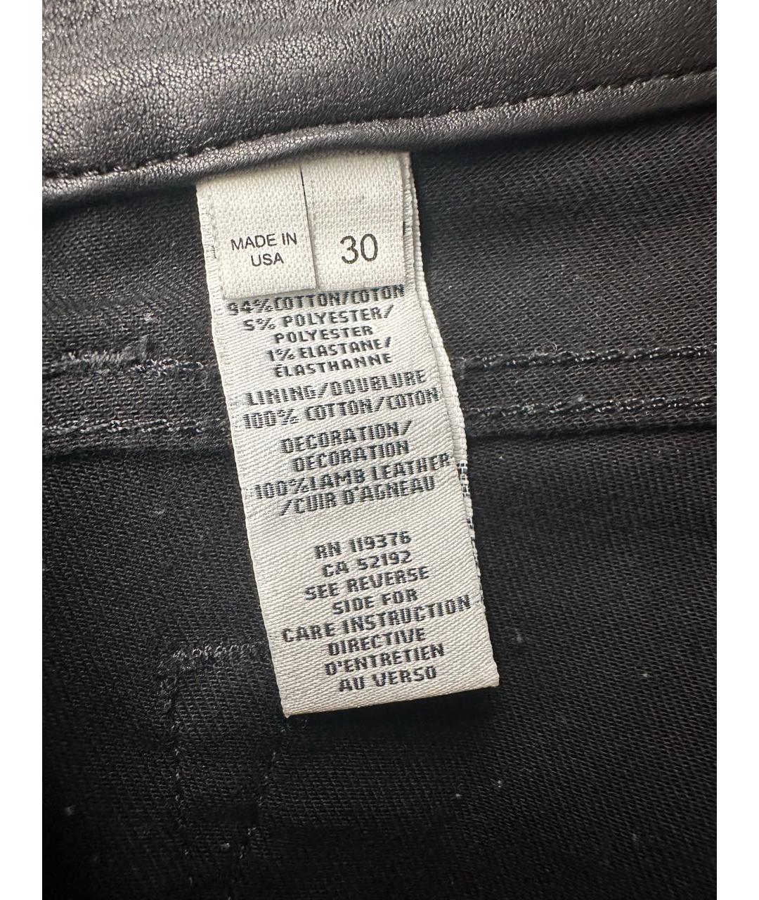 HELMUT LANG Черные хлопко-полиэстеровые джинсы скинни, фото 5