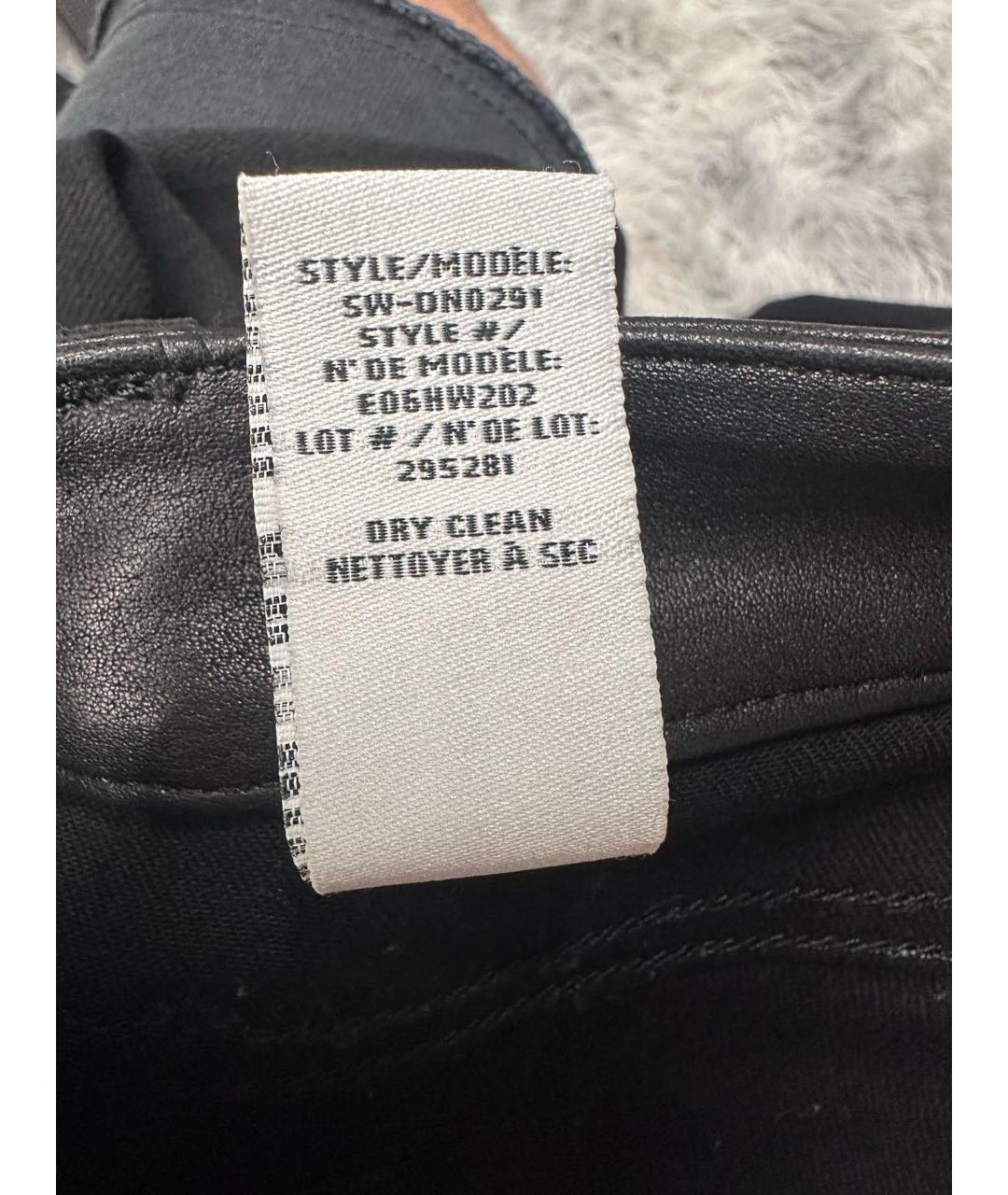HELMUT LANG Черные хлопко-полиэстеровые джинсы скинни, фото 7