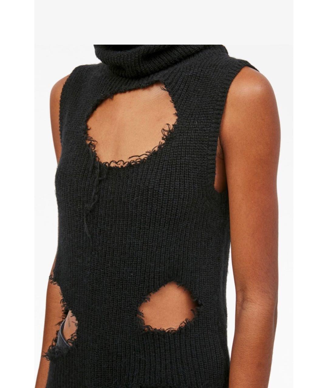 MM6 MAISON MARGIELA Черный хлопковый джемпер / свитер, фото 8