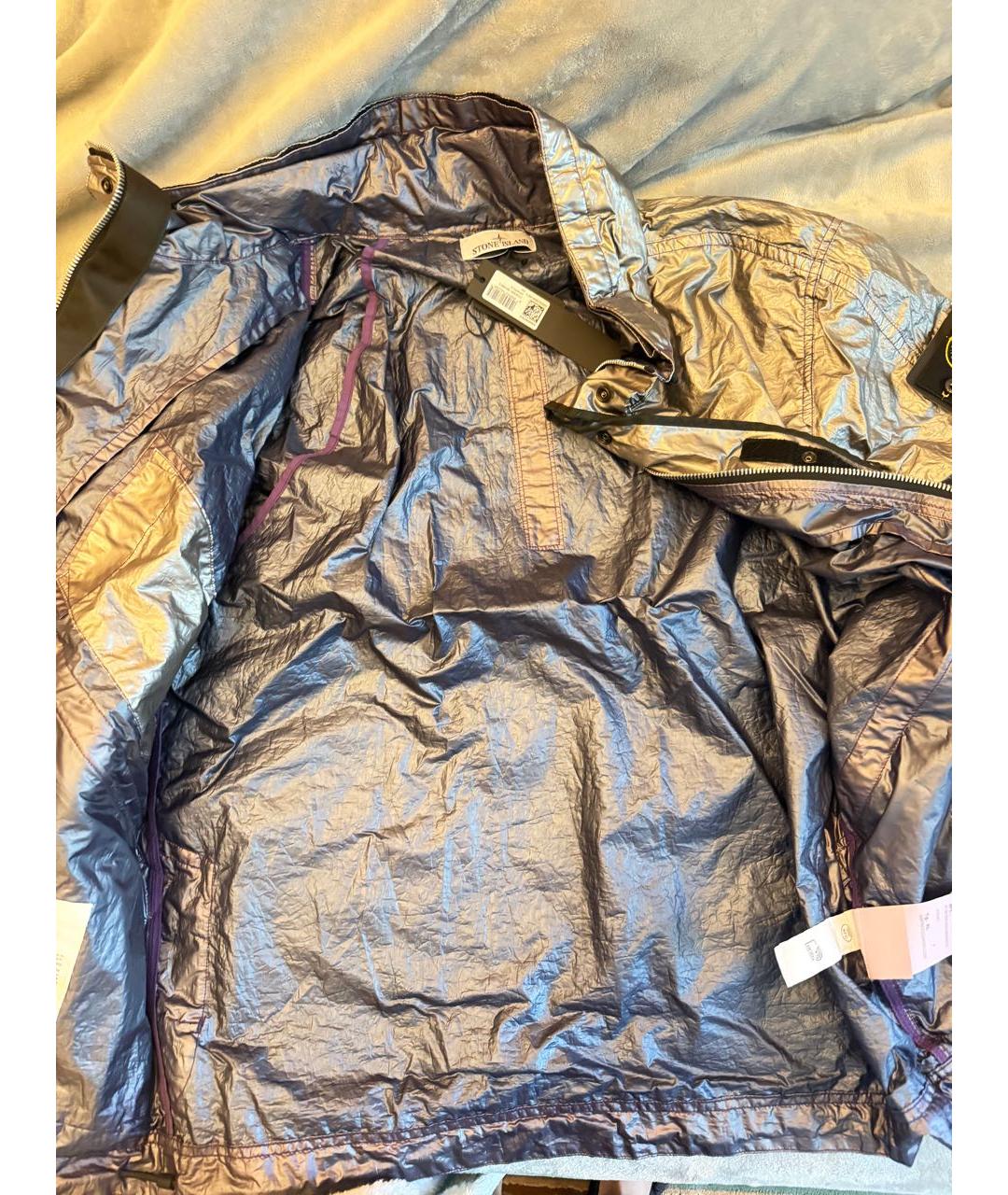 STONE ISLAND Серебряная куртка, фото 8