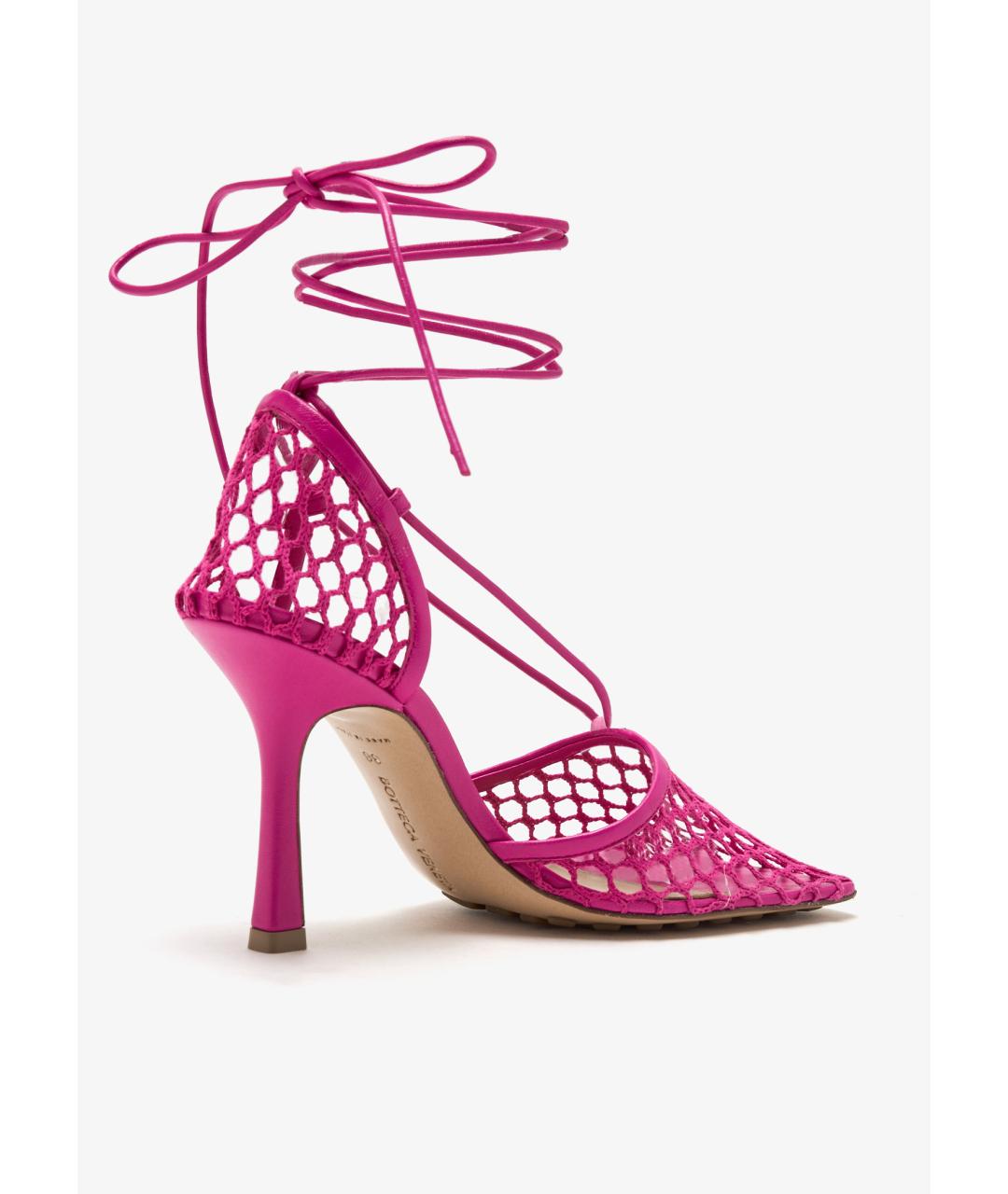 BOTTEGA VENETA Фуксия туфли, фото 7