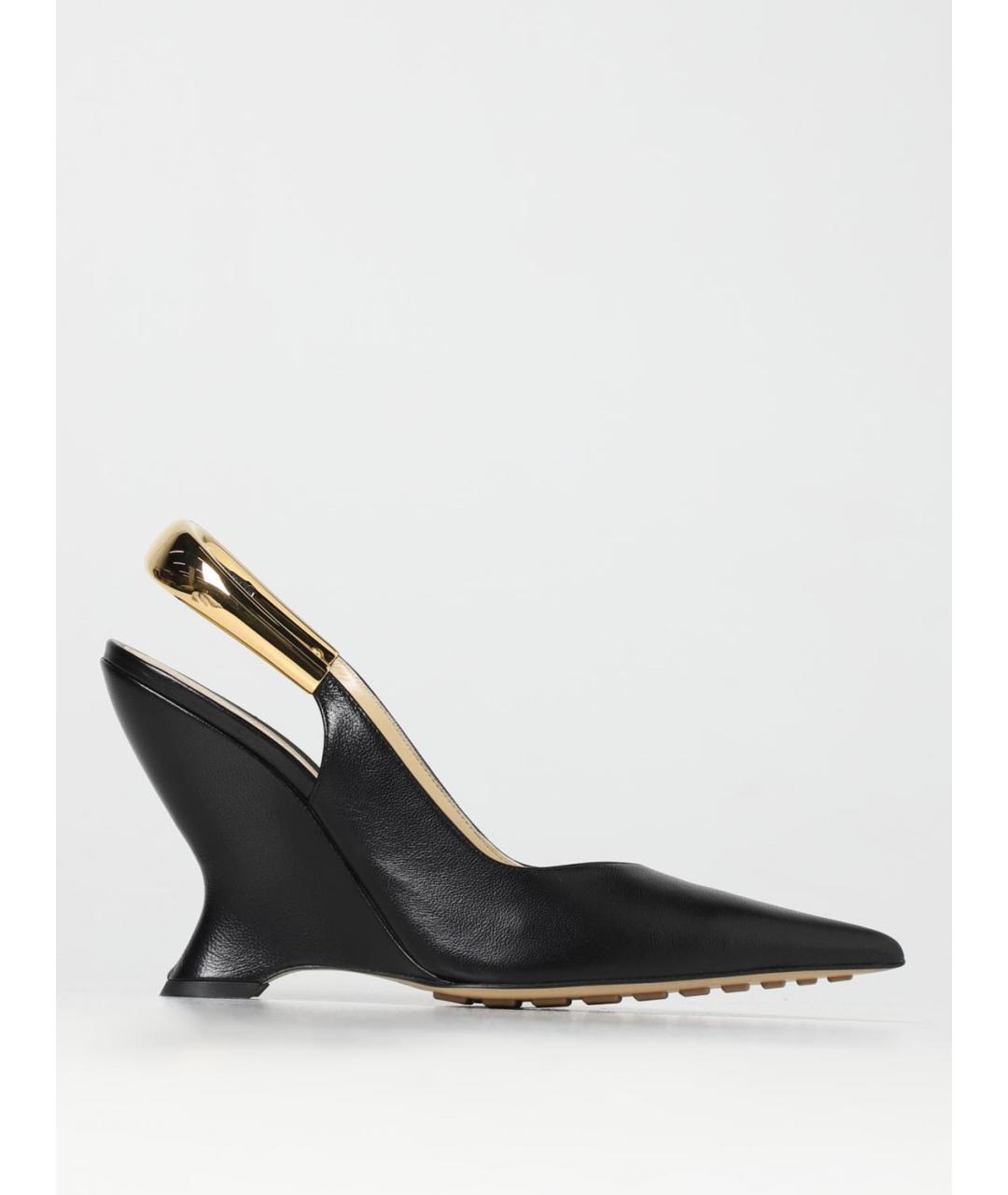 BOTTEGA VENETA Черные кожаные туфли, фото 9