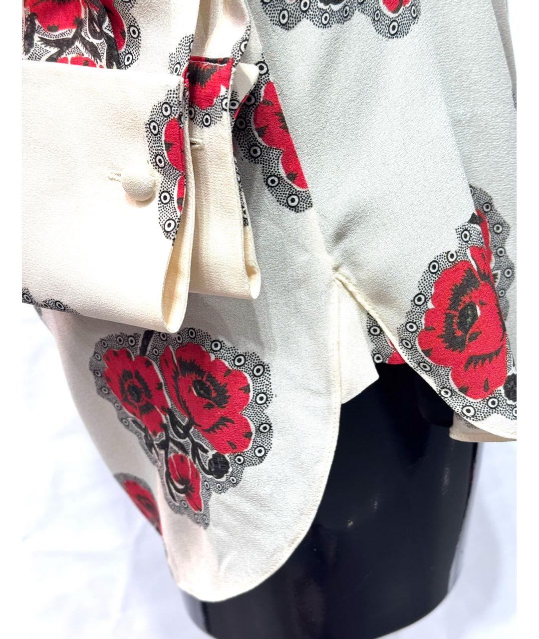 ALEXANDER MCQUEEN Мульти шелковая рубашка, фото 4