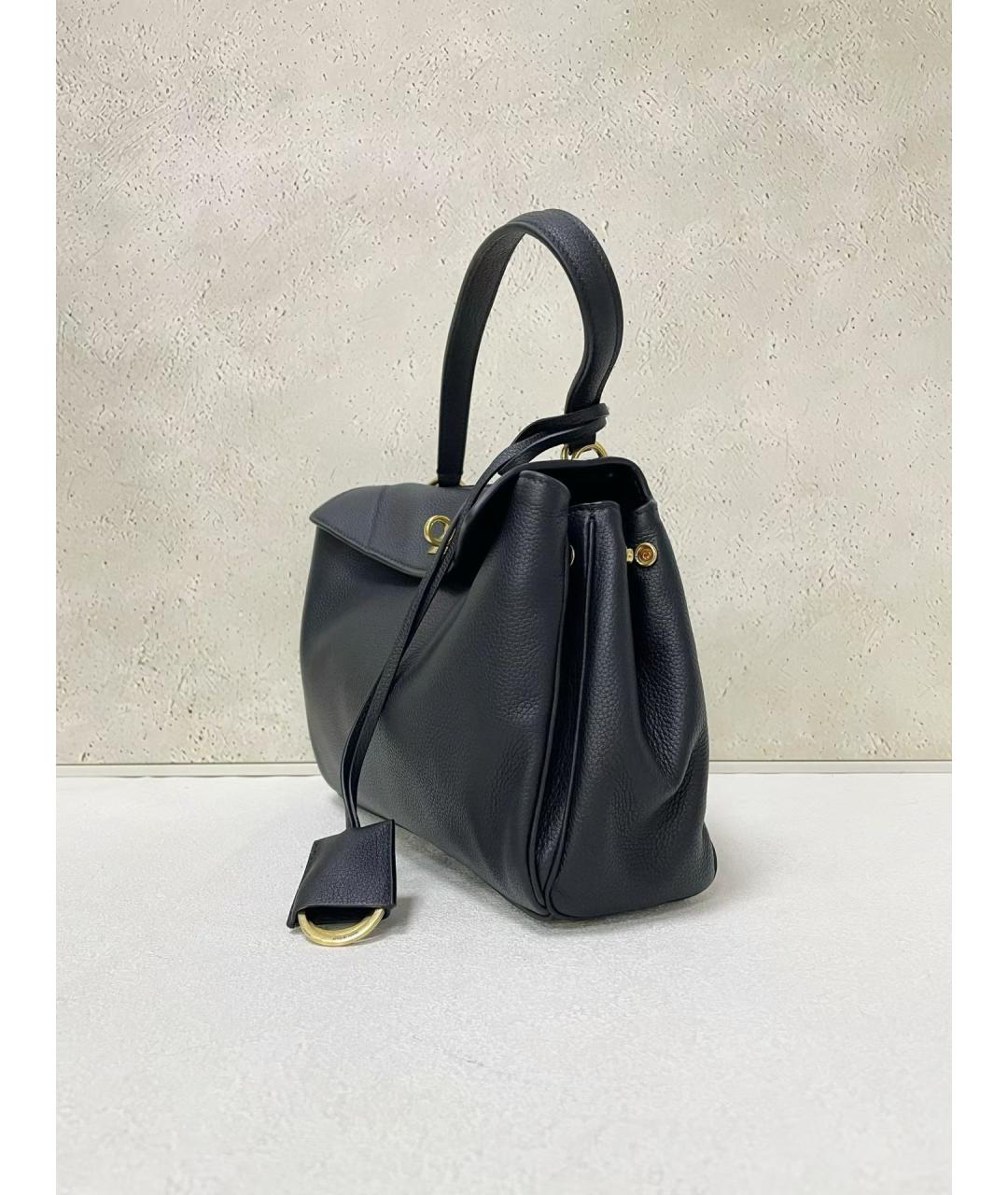 BALENCIAGA Черная кожаная сумка тоут, фото 4