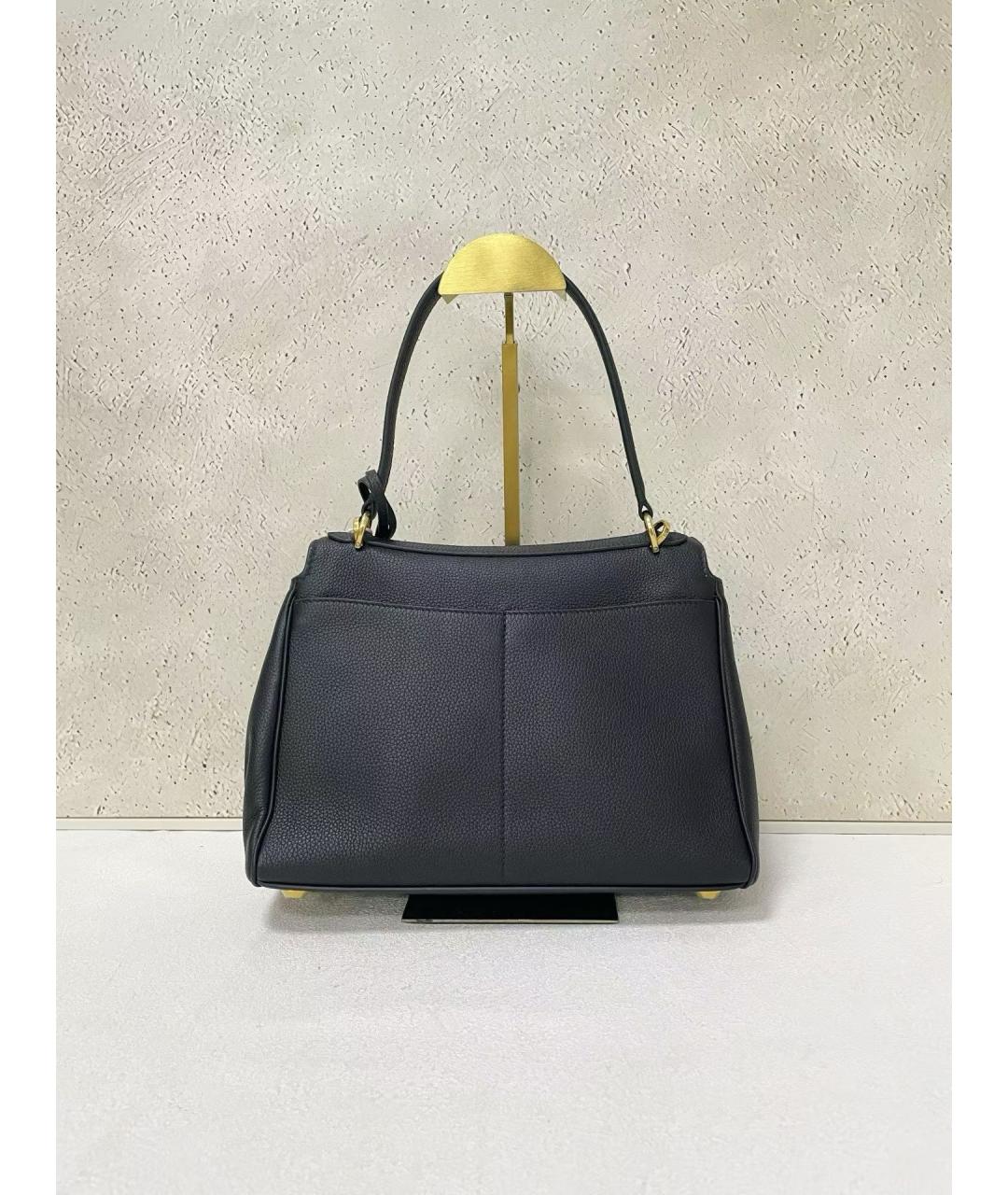 BALENCIAGA Черная кожаная сумка тоут, фото 2
