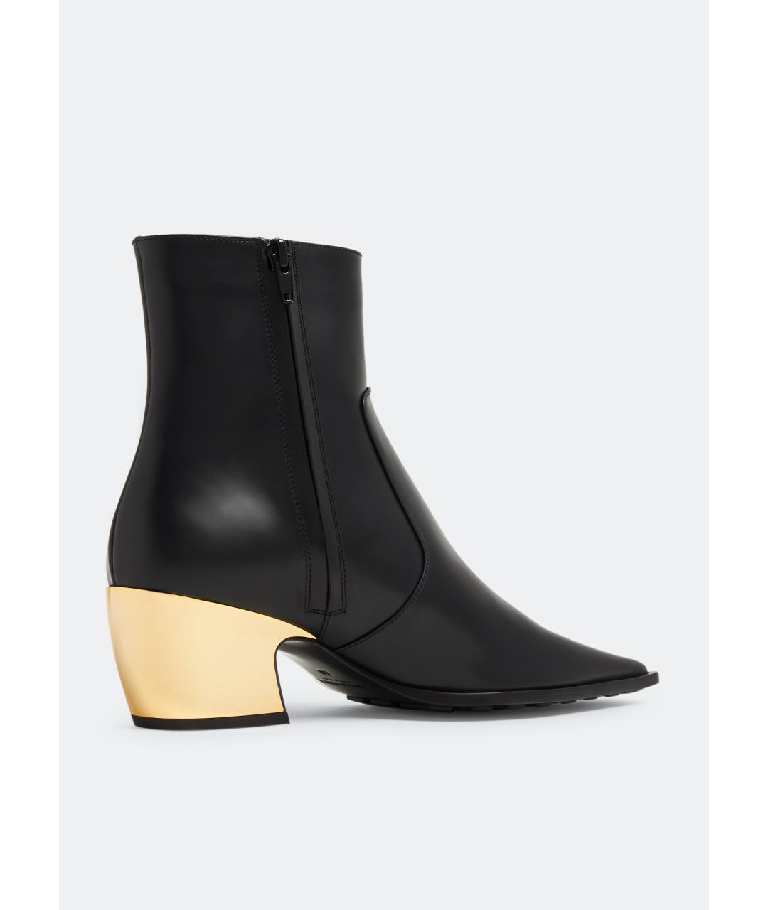 BOTTEGA VENETA Черные кожаные ботинки, фото 3