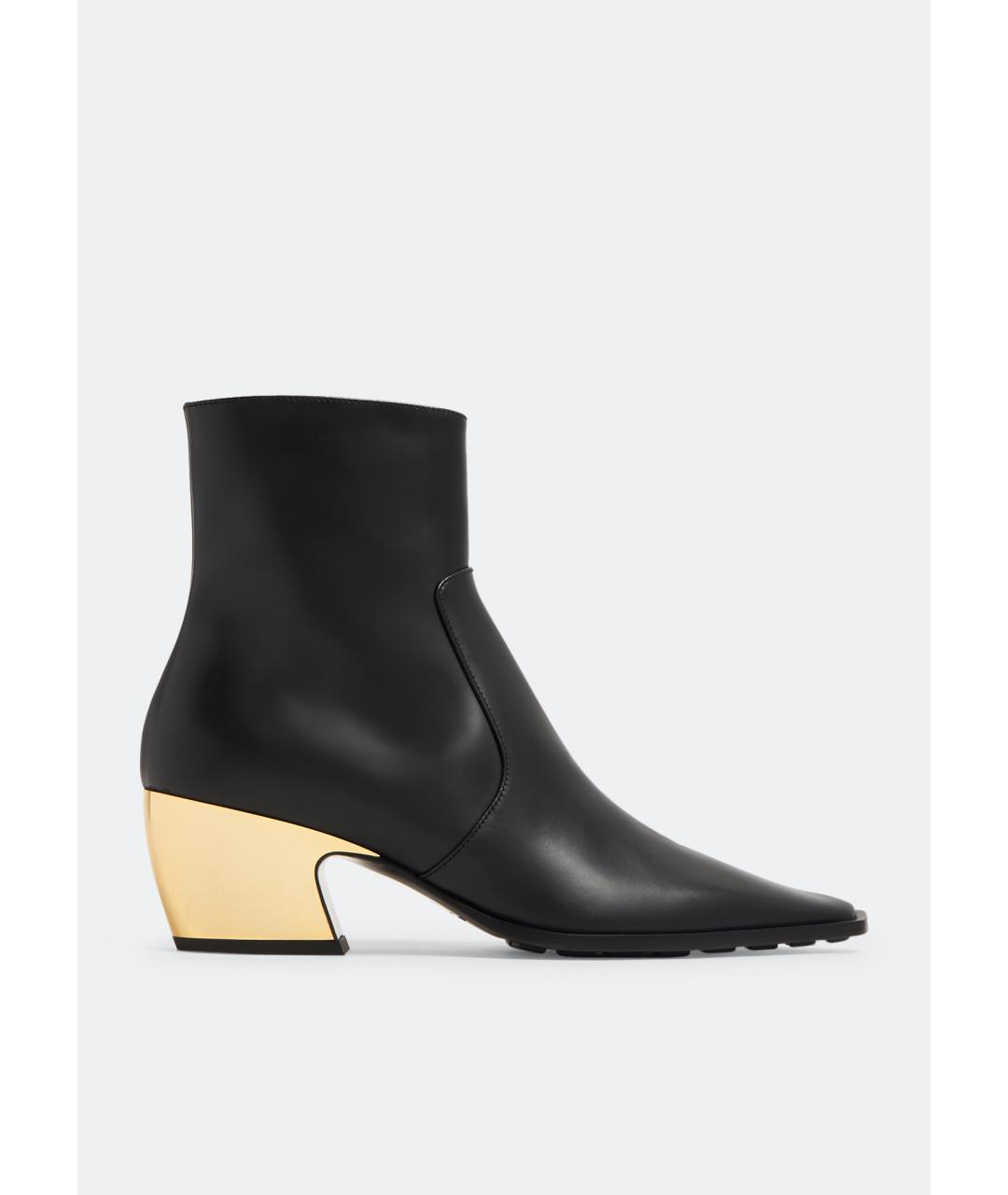 BOTTEGA VENETA Черные кожаные ботинки, фото 7