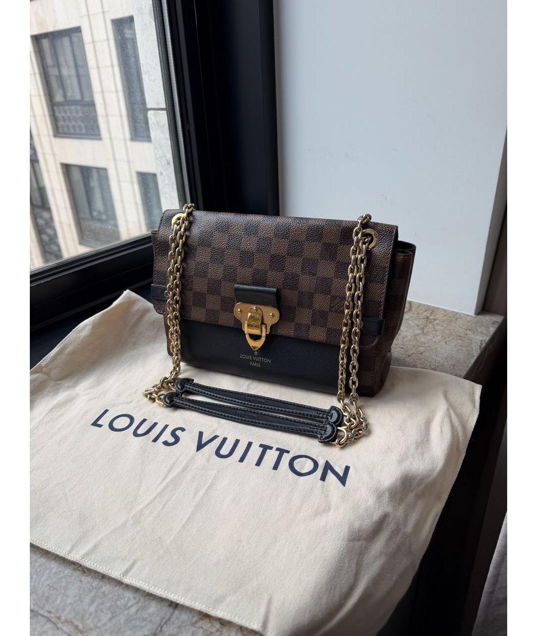 LOUIS VUITTON Коричневая сумка через плечо из канвы, фото 2