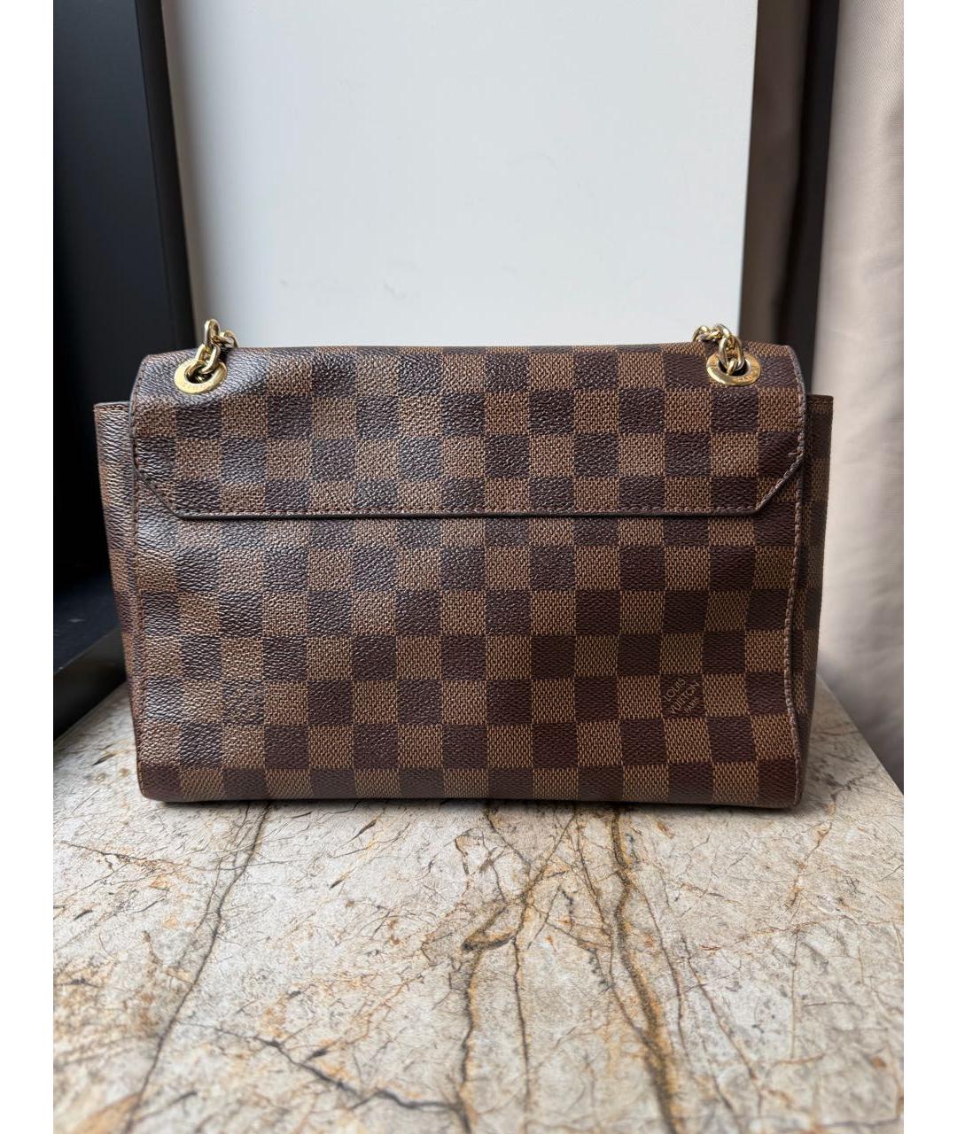 LOUIS VUITTON Коричневая сумка через плечо из канвы, фото 3