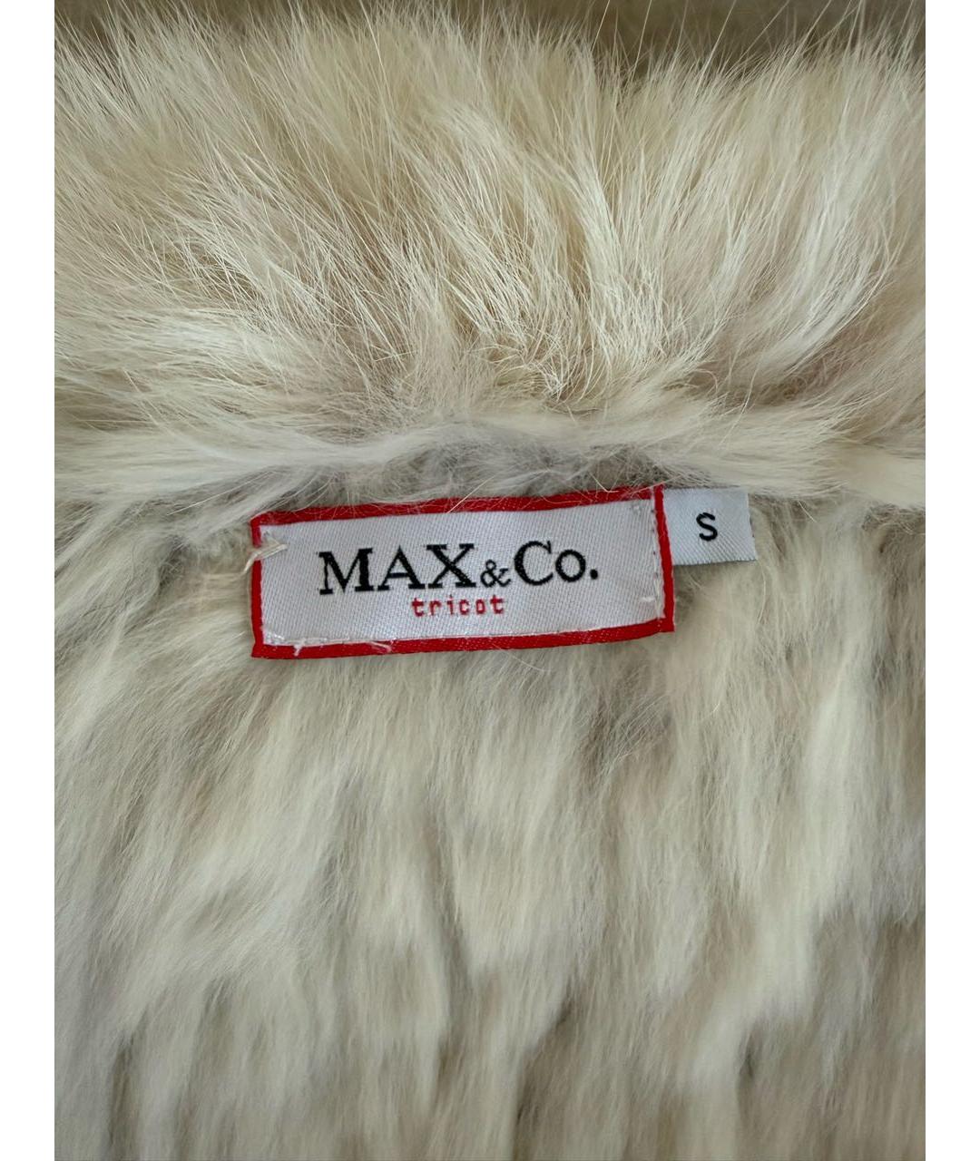 MAX&CO Бежевая меховая шуба, фото 3