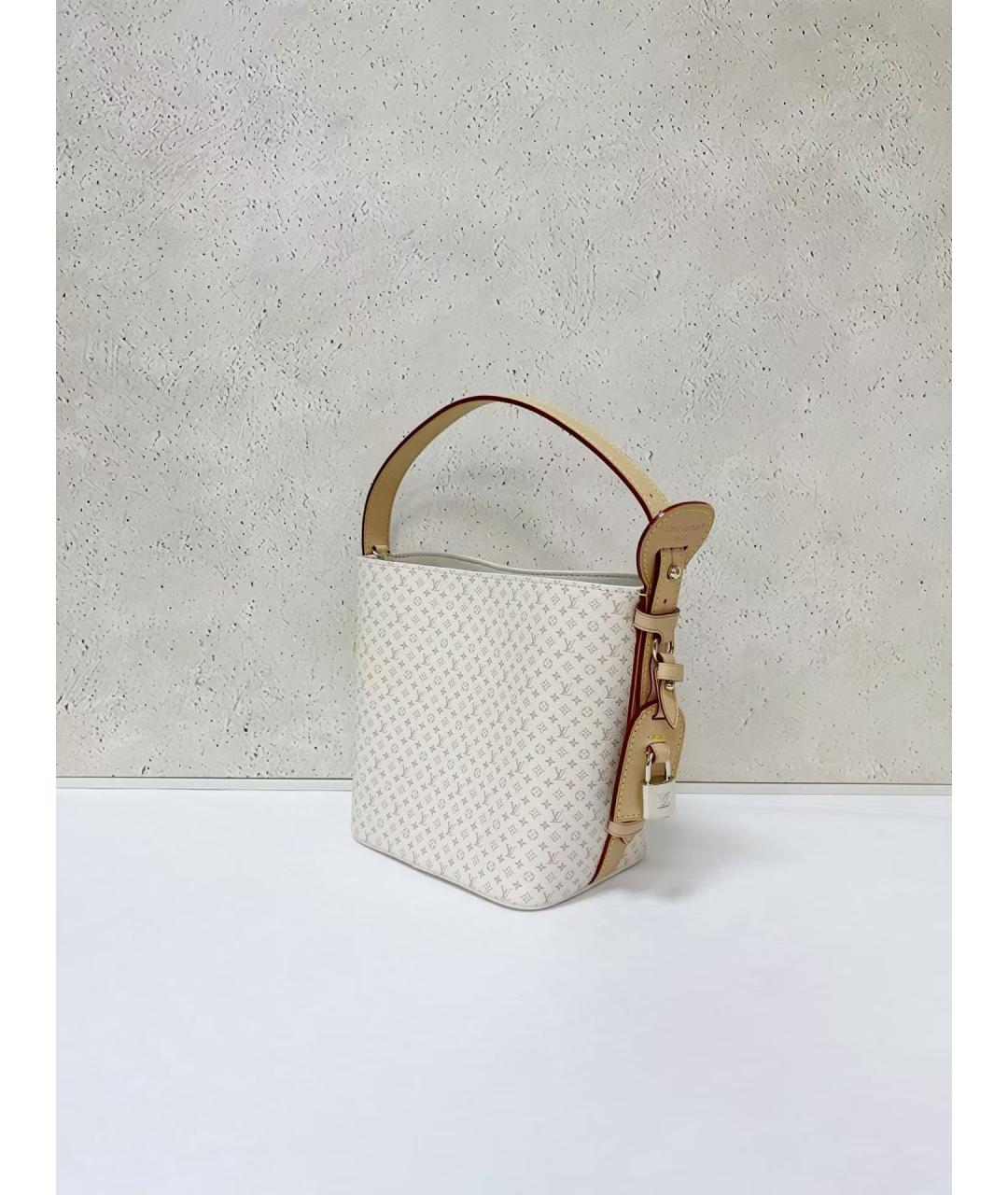 LOUIS VUITTON Бежевая сумка тоут из канвы, фото 4