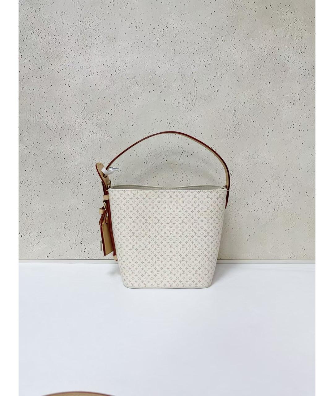 LOUIS VUITTON Бежевая сумка тоут из канвы, фото 7