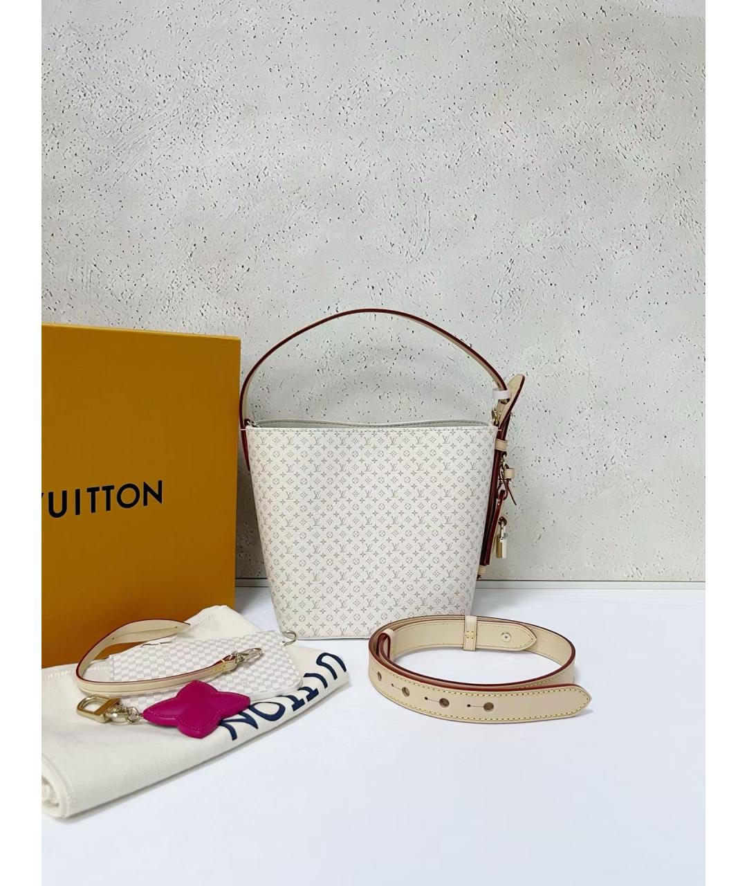 LOUIS VUITTON Бежевая сумка тоут из канвы, фото 2