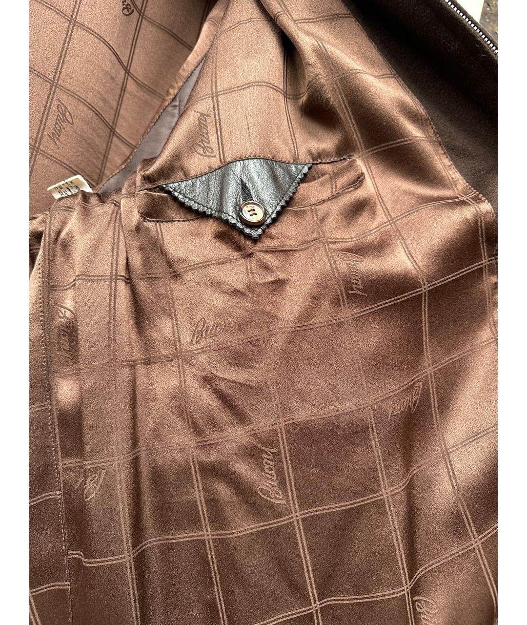 BRIONI Коричневая хлопковая куртка, фото 4