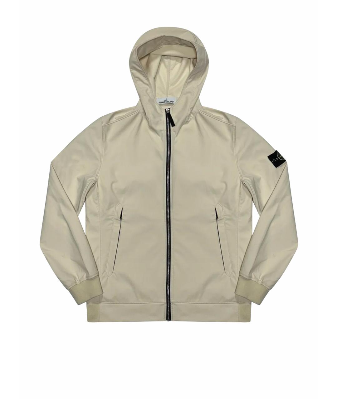 STONE ISLAND Бежевая полиэстеровая куртка, фото 1