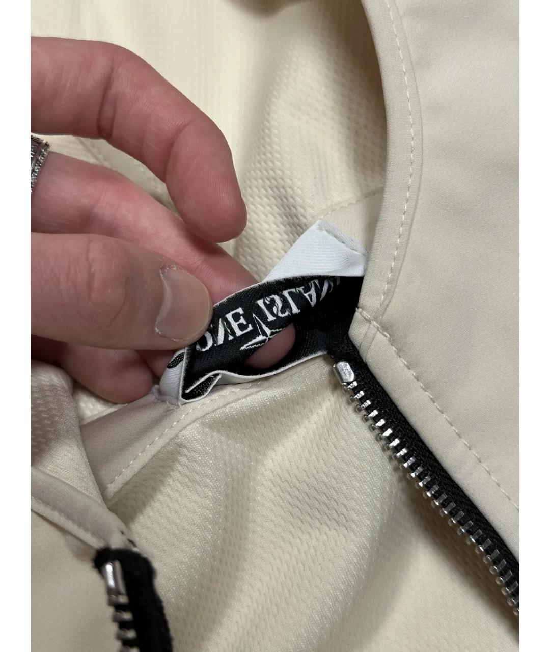 STONE ISLAND Бежевая полиэстеровая куртка, фото 5