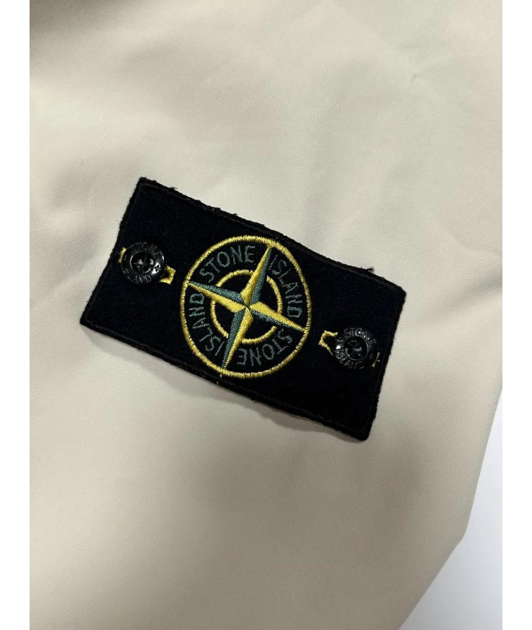 STONE ISLAND Бежевая полиэстеровая куртка, фото 6