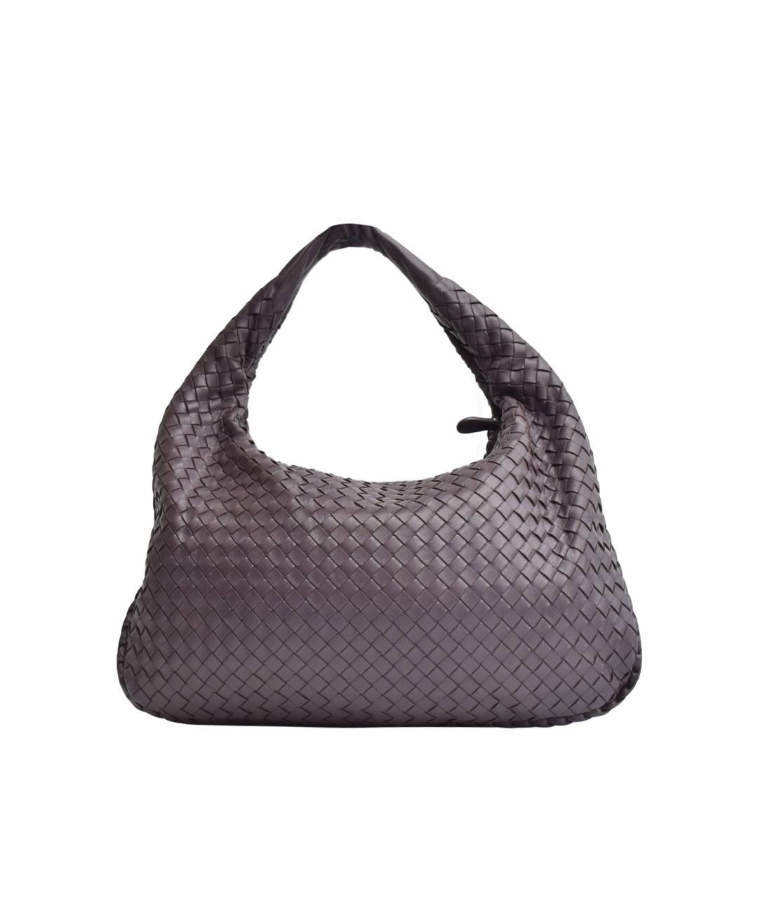BOTTEGA VENETA Бордовая кожаная сумка через плечо, фото 1