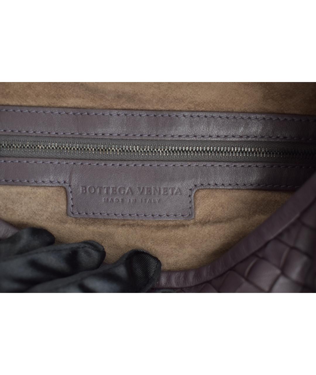 BOTTEGA VENETA Бордовая кожаная сумка через плечо, фото 9